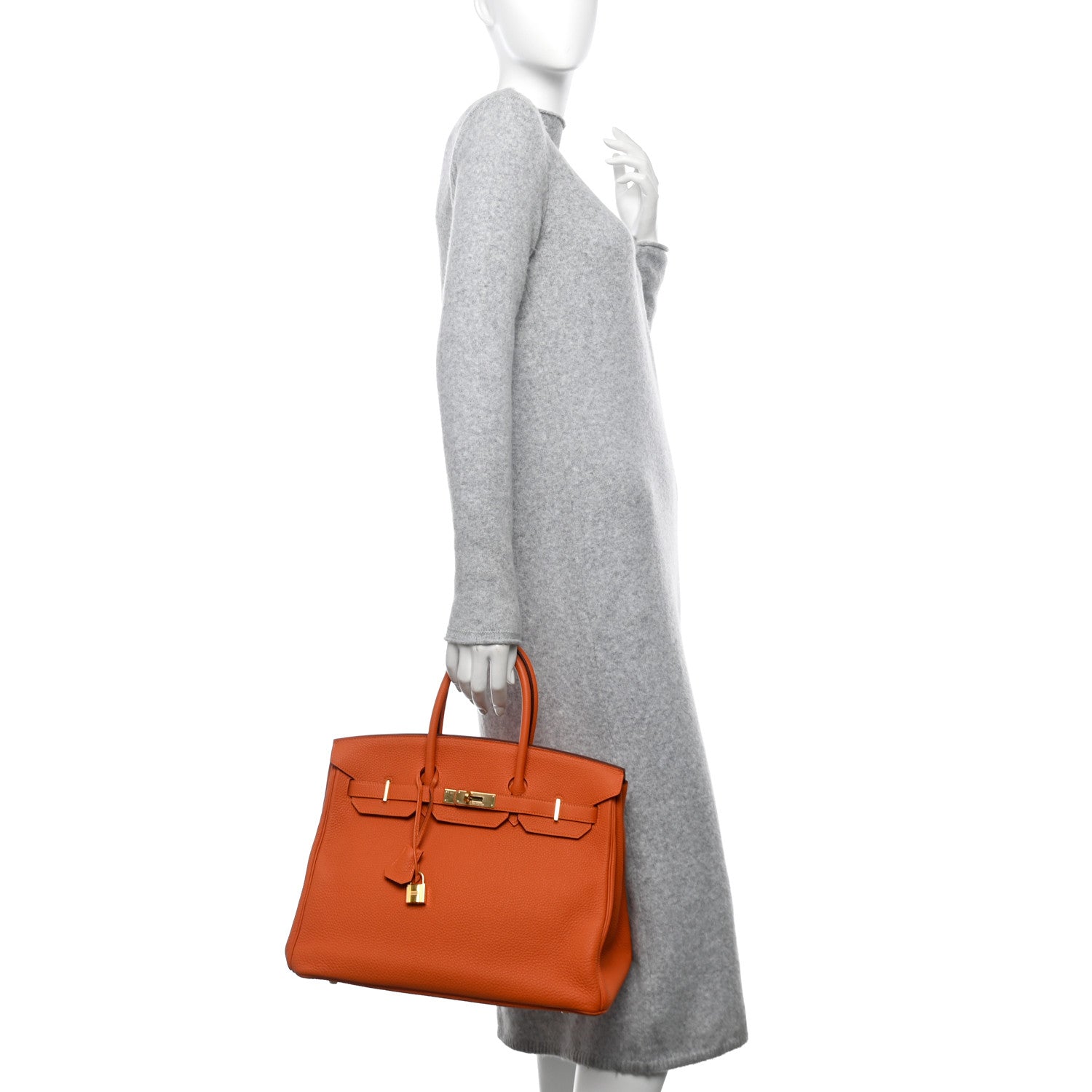 Hermes Togo Birkin 35 Orange 2 of 14