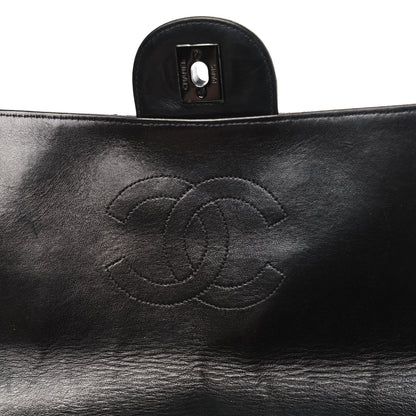 Chanel Lambskin Quilted Jumbo Single Flap So Black 5 of 5