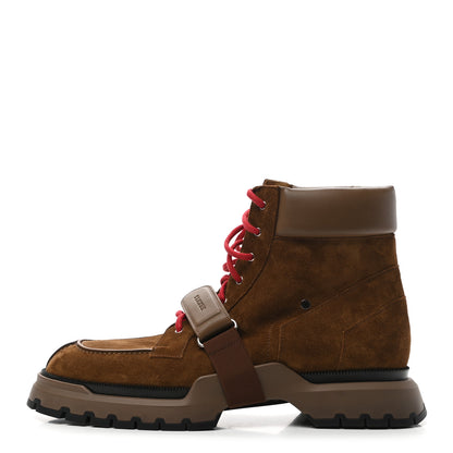 Hermes Suede Calfskin Mens Bradley Ankle Boot 44 Brun Fume 1 of 8
