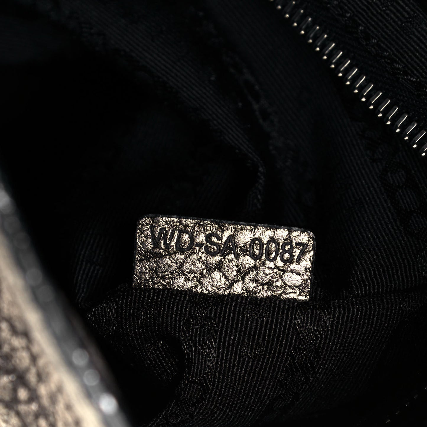 Metallic Calfskin Bittersweet Hobo Pewter