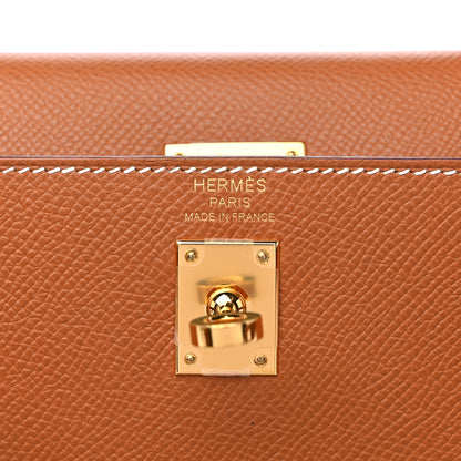 Hermes Epsom Kelly Sellier 25 Gold 6 of 10