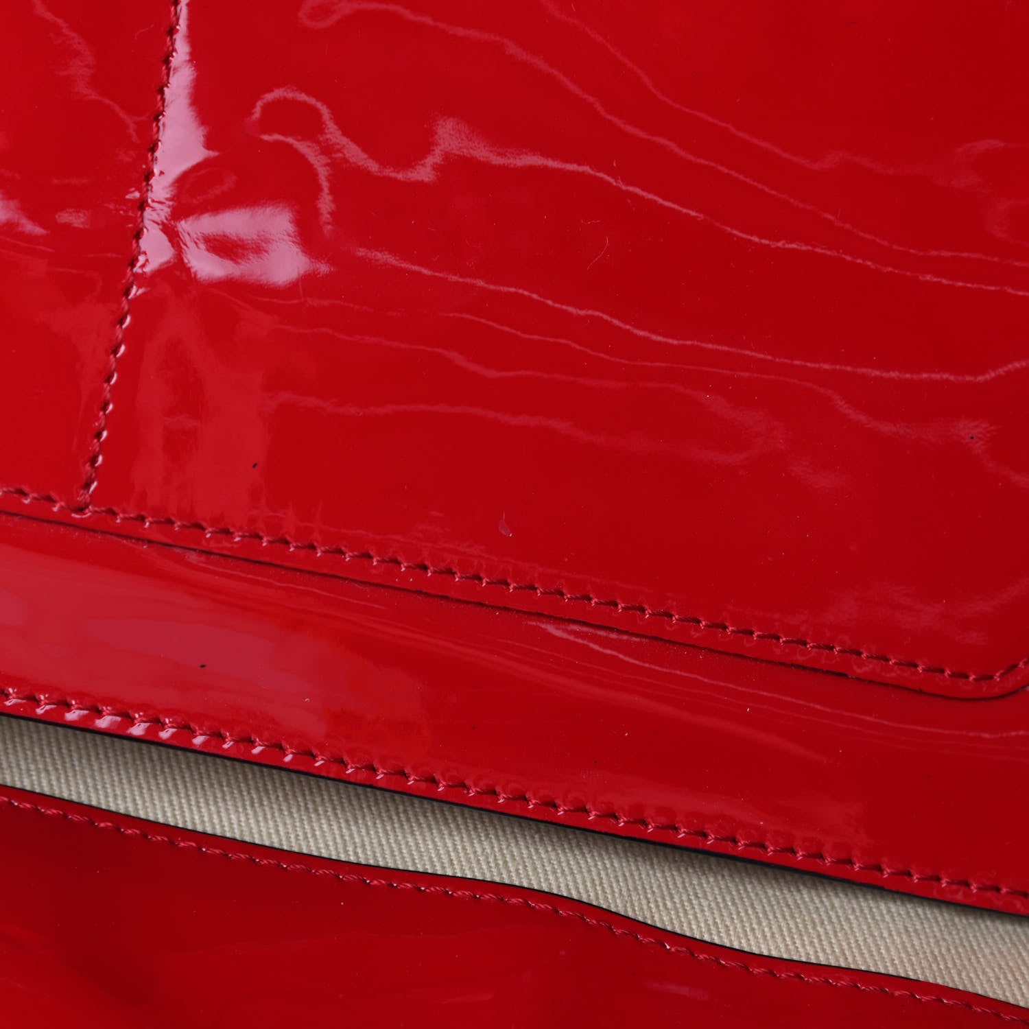 Valentino Garavani Patent Monochrome Medium Rockstud Tote Rosso Valentino 10 of 10