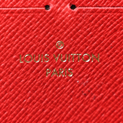 Louis Vuitton Damier Ebene Clemence Wallet Cherry 6 of 9