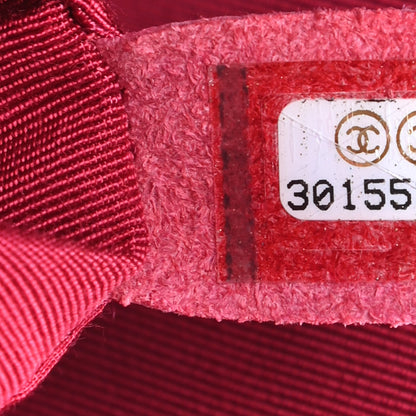 Chanel Calfskin Quilted Small XXL Travel Flap Bag Dark Pink 9 of 9