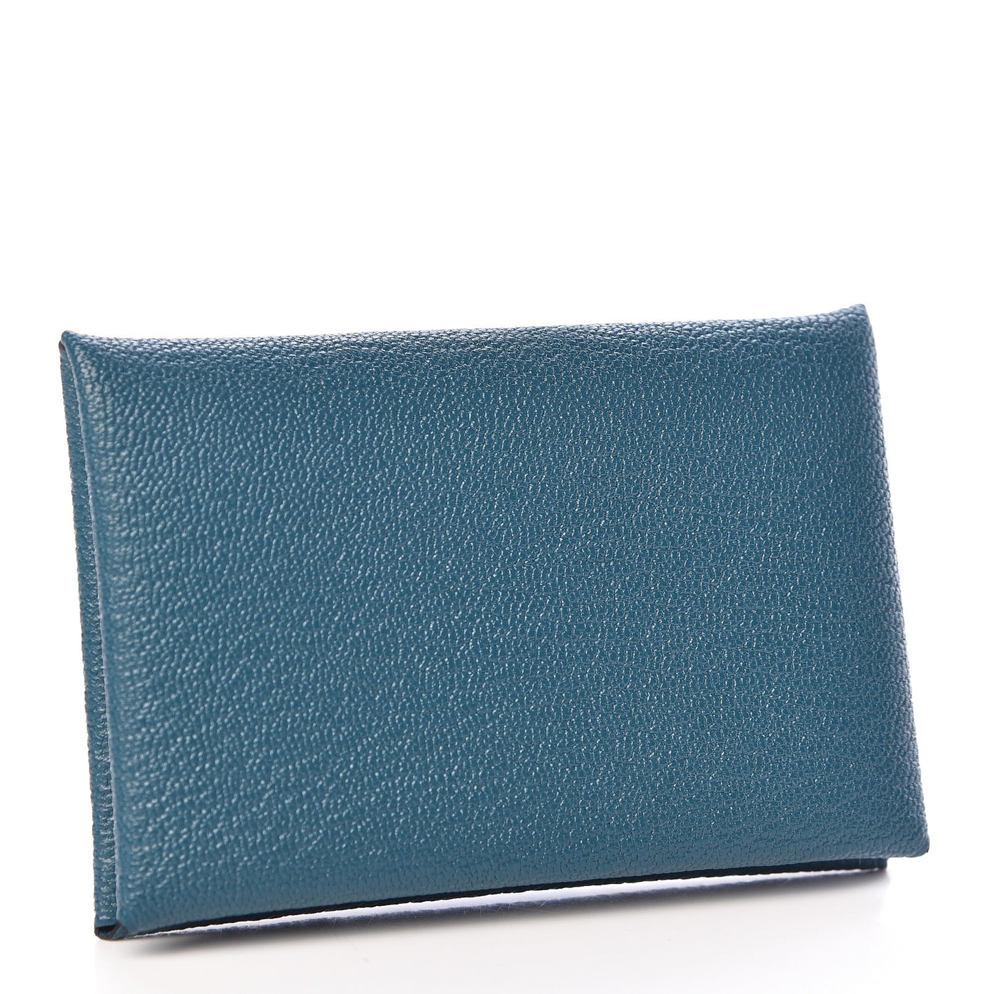 Chevre Mysore Calvi Card Case Vert Bosphore