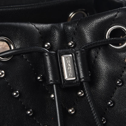 Chanel Lambskin Chevron Quilted Studded Stud Wars Backpack Black 4 of 9