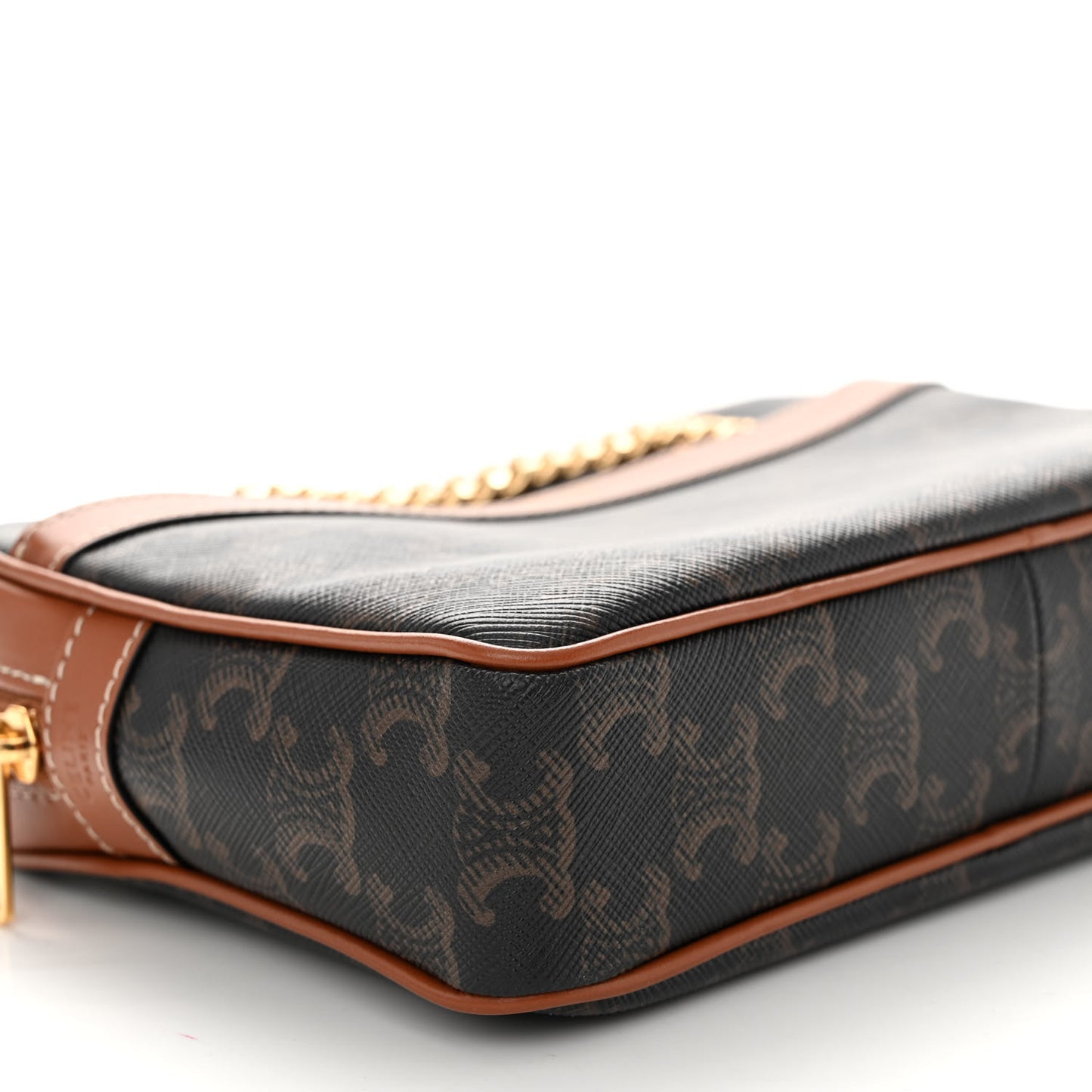 Triomphe Canvas Calfskin Medium Patapans Tan