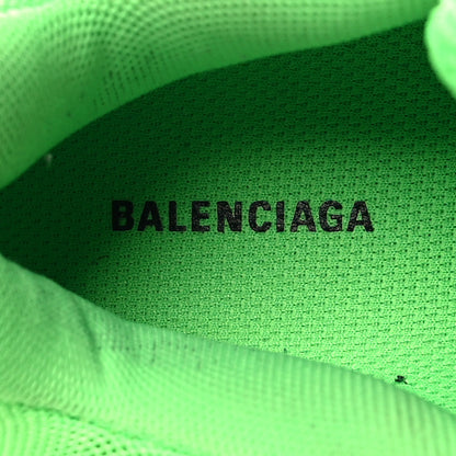 Balenciaga Fabric Mesh Clear Sole Womens Triple S Sneakers 37 Fluo Green 7 of 9