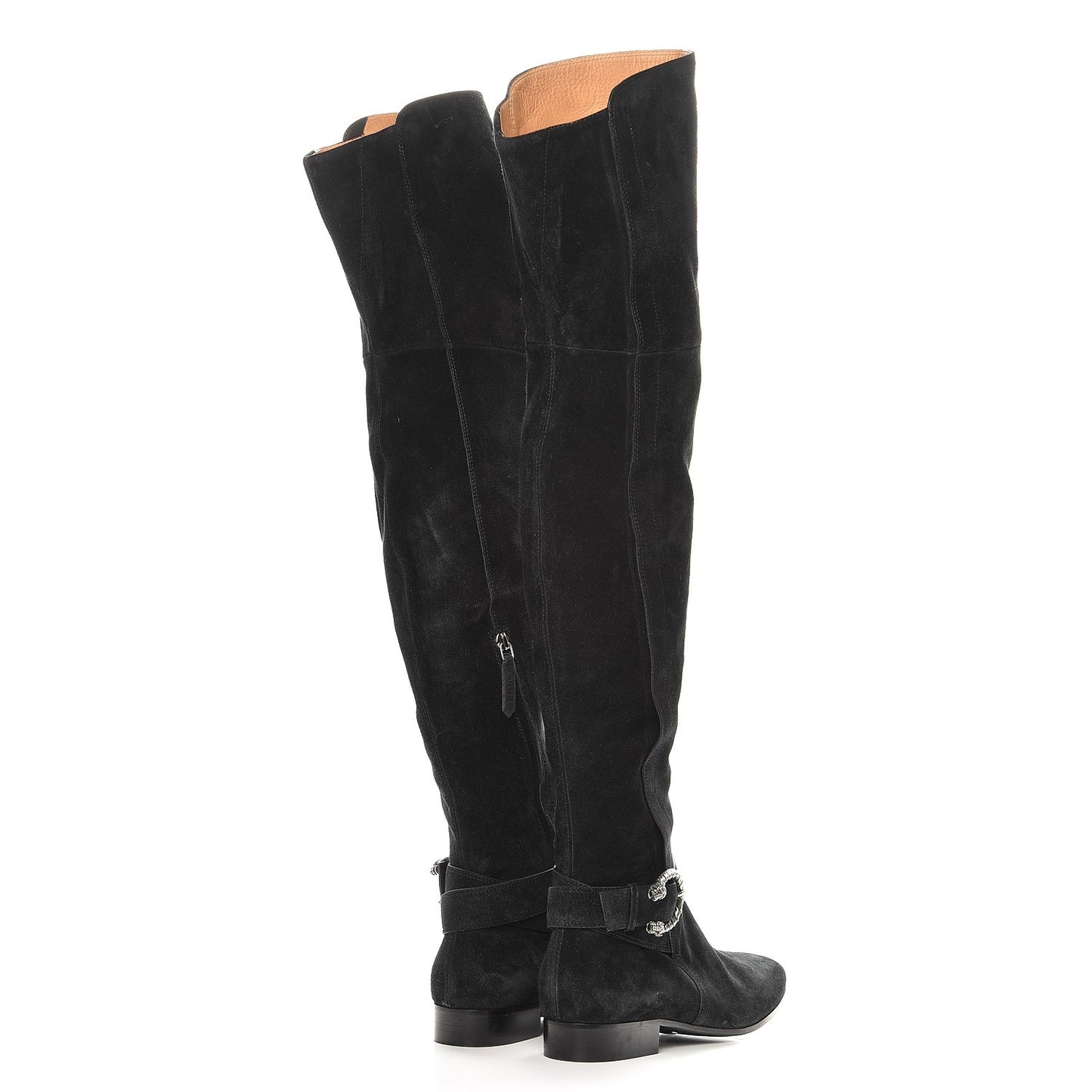 Suede Dionysus Over The Knee Boot 38 Black