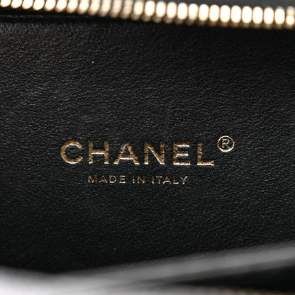 Chanel Caviar Quilted Small CC Filigree Vanity Case Black 6 of 11