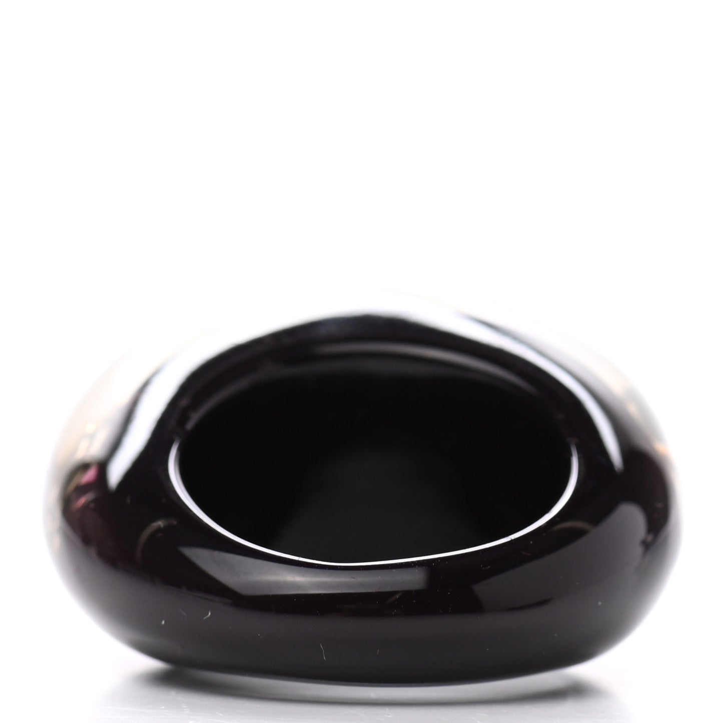 Resin Swarovski Crystal Inclusion Ring 6 Amarante