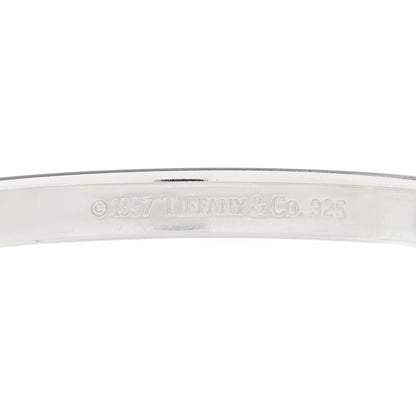 Tiffany Sterling Silver Narrow 1837 Bangle Bracelet 2 of 3