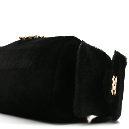 Chanel Pony Hair Mini Chanel 25 Handbag Black 10 of 10