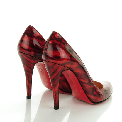 Christian Louboutin Patent Decollette 868 100 Pumps 35.5 Red Karey 4 of 7