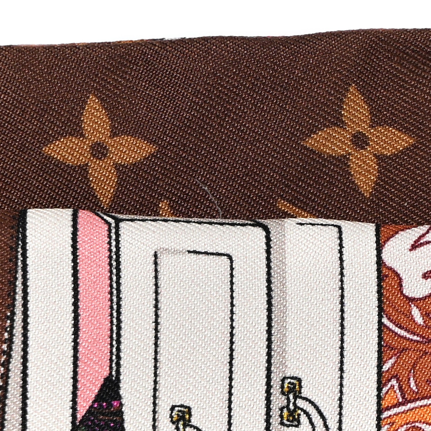 Louis Vuitton Silk Monogram LV Prive BB Bandeau Beige 4 of 4