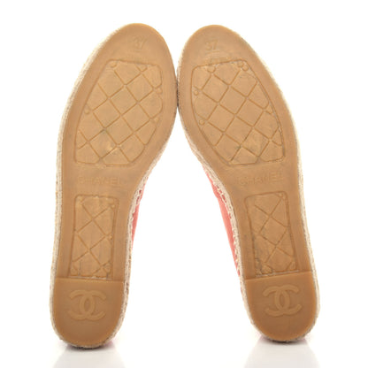 Chanel Suede CC Espadrilles 37 Pink 6 of 12