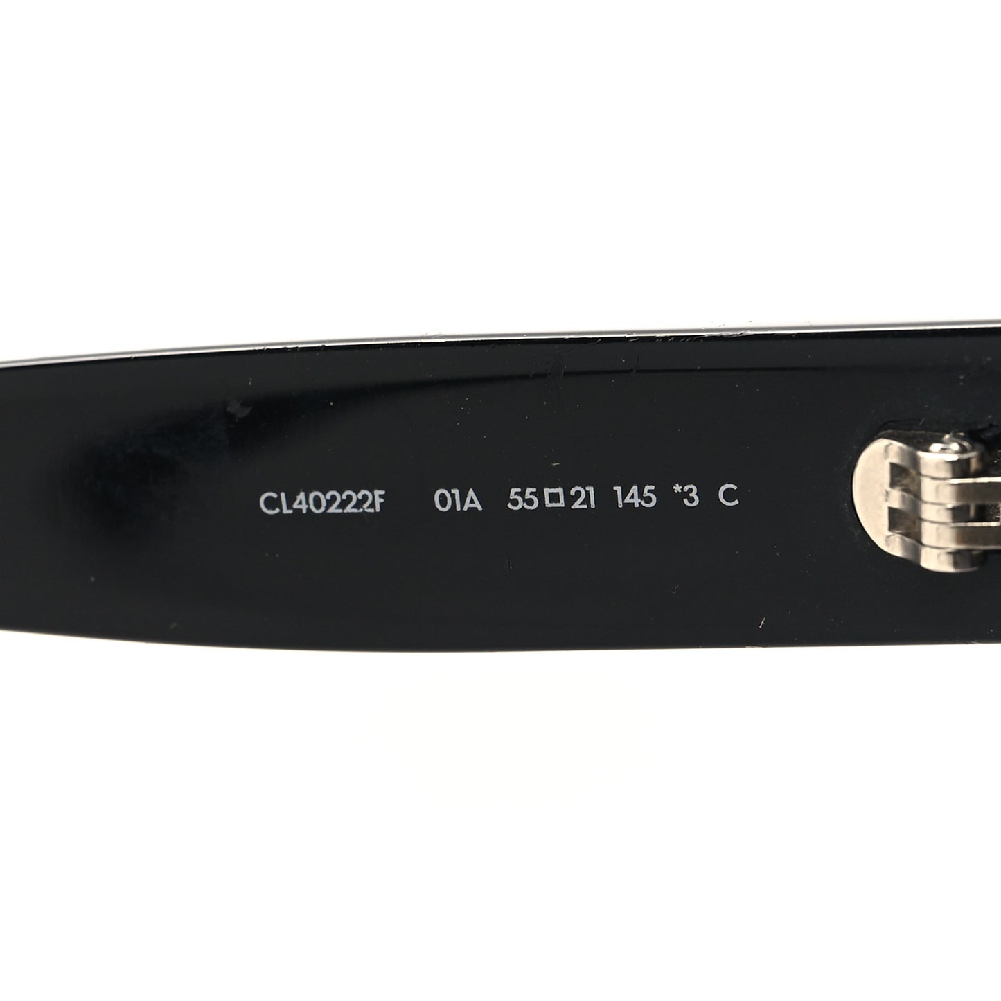 Acetate Triomphe 01 Square Sunglasses CL 40222F Black