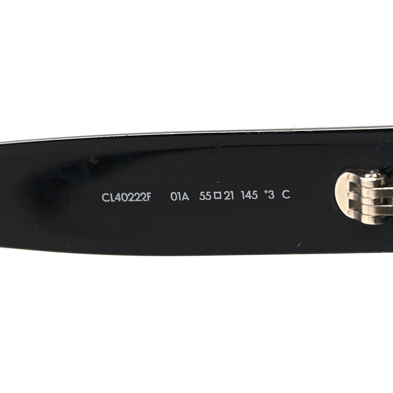 Celine Acetate Triomphe 01 Square Sunglasses CL 40222F Black 6 of 9