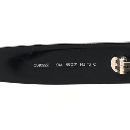 Celine Acetate Triomphe 01 Square Sunglasses CL 40222F Black 6 of 9