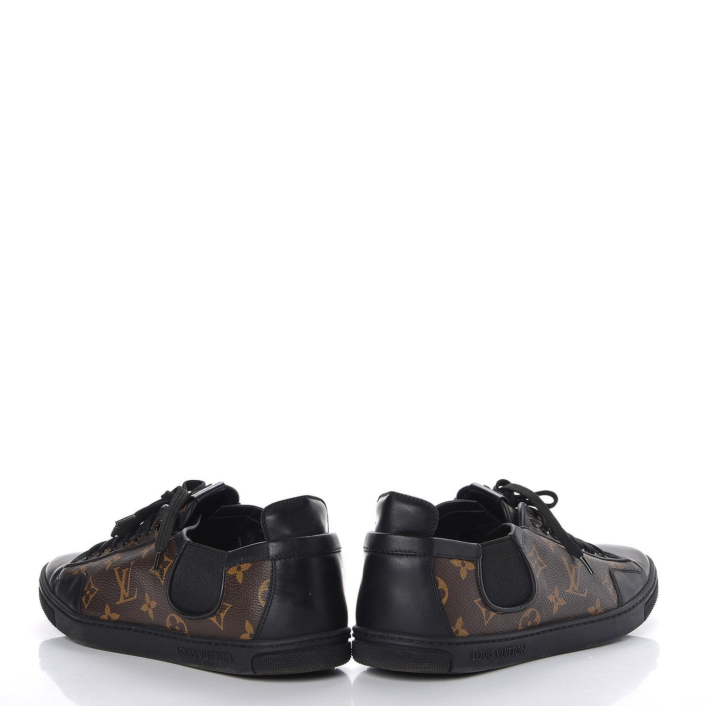 Calfskin Monogram Slalom Sneakers 9 Black