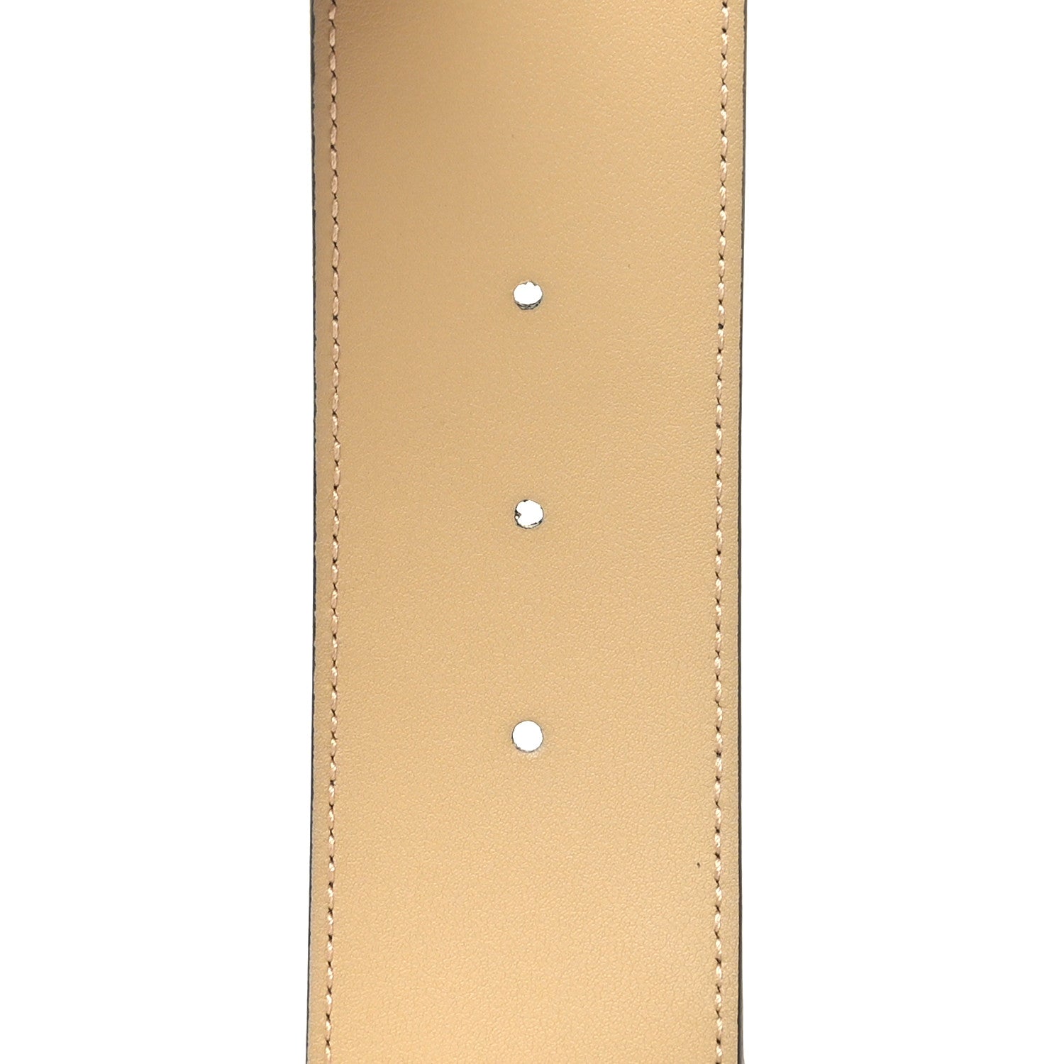 Gucci Calfskin Striped Textured Double G 50mm Belt 90 36 Black Beige 6 of 6