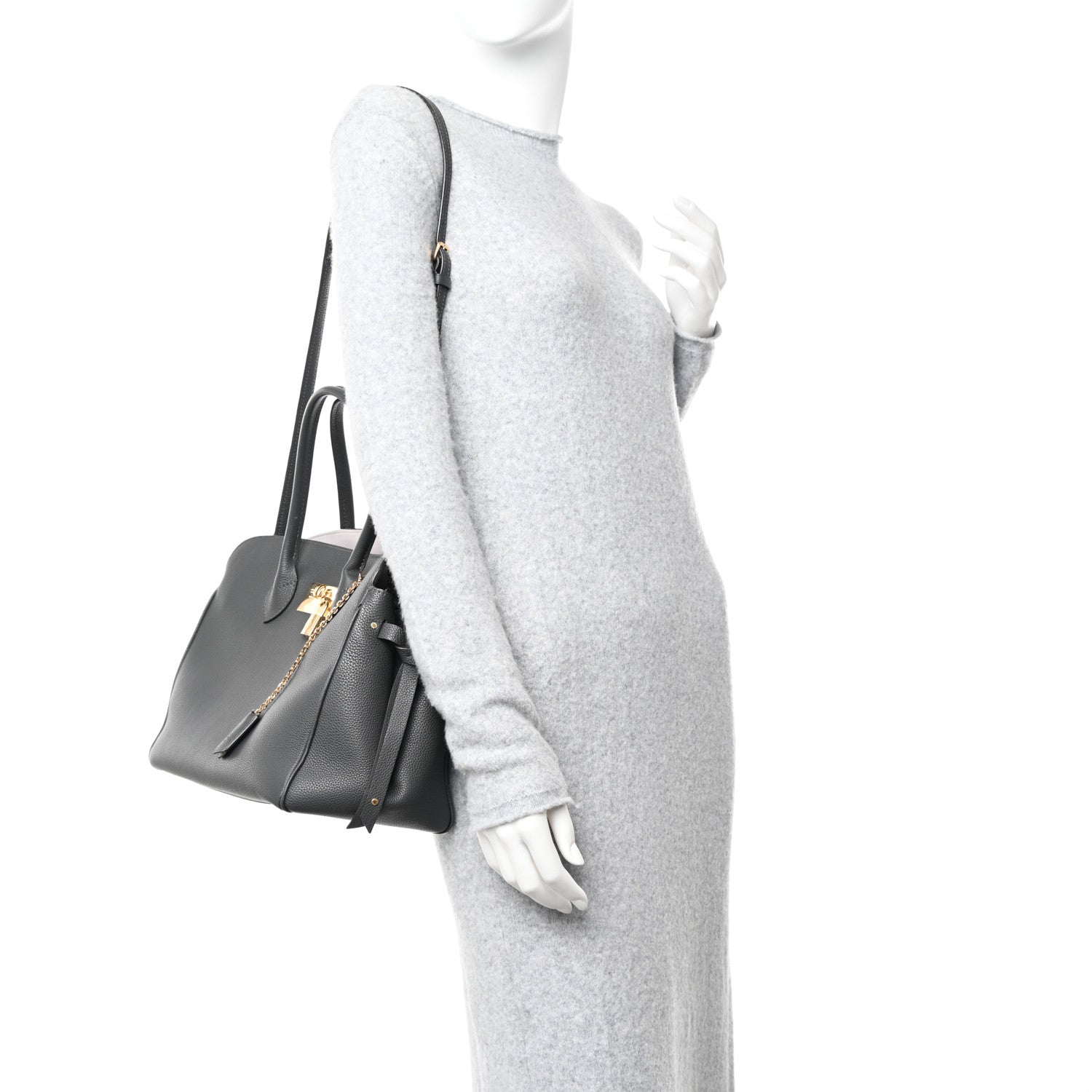Louis Vuitton Veau Nuage Milla MM Grey 2 of 10