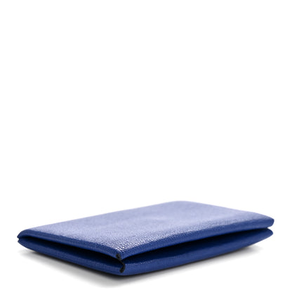 Hermes Chevre Chamkila Calvi Card Case Bleu Electrique 4 of 11