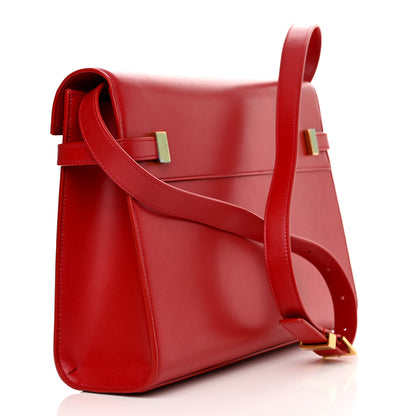 Saint Laurent Smooth Calfskin Manhattan Shoulder Bag Rouge Eros 3 of 10