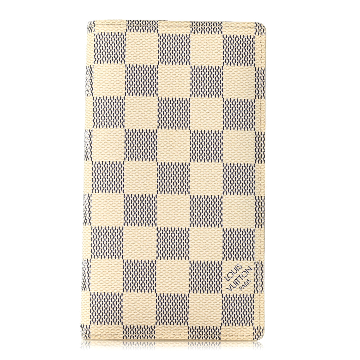 Louis Vuitton Damier Azur Checkbook Cover Wallet 1 of 8