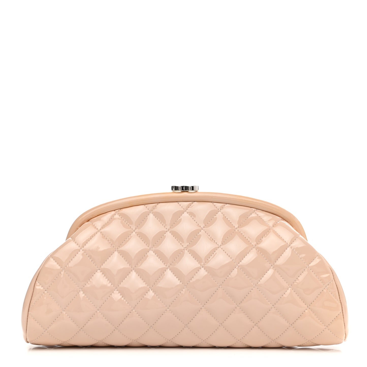 Patent Quilted Timeless Clutch Pink