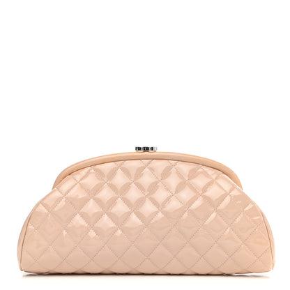 Chanel Patent Quilted Timeless Clutch Pink 1 of 6