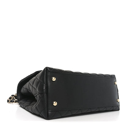 Chanel Caviar Quilted Small Coco Handle Flap Black 4 of 11