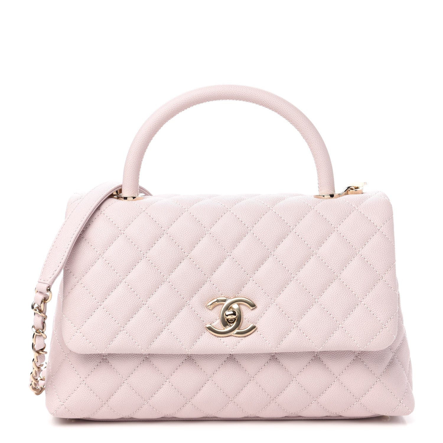 Chanel Caviar Quilted Small Coco Handle Flap Lilas Lilac 1 of 11