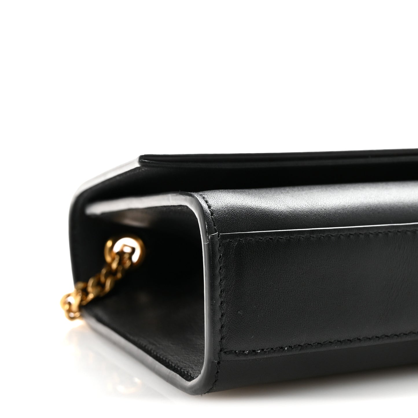 Smooth Calfskin Medium Classic Monogram Kate Tassel Satchel Black