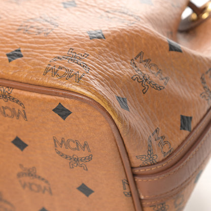 MCM Visetos Essential Drawstring Bucket Bag Cognac 11 of 17