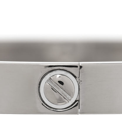 Cartier 18K White Gold LOVE Bracelet 18 5 of 6