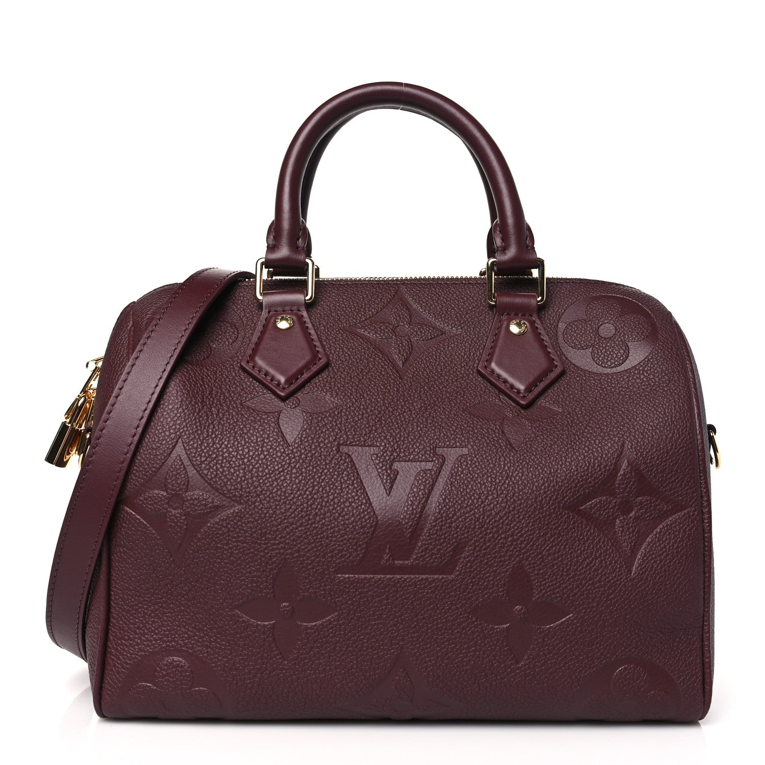 Louis Vuitton Empreinte Monogram Giant Speedy Bandouliere 25 Wine 1 of 9