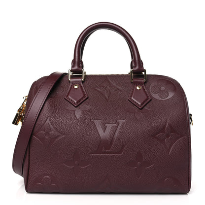 Louis Vuitton Empreinte Monogram Giant Speedy Bandouliere 25 Wine 1 of 9
