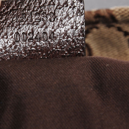 Gucci GG Monogram Large Web Handle Vertical Tote Dark Brown 10 of 19