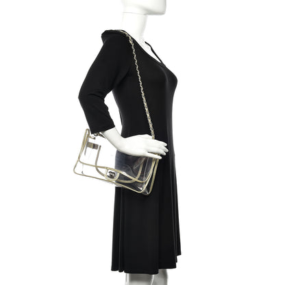Chanel Lambskin Vinyl Large Naked Flap Gold 2 of 12