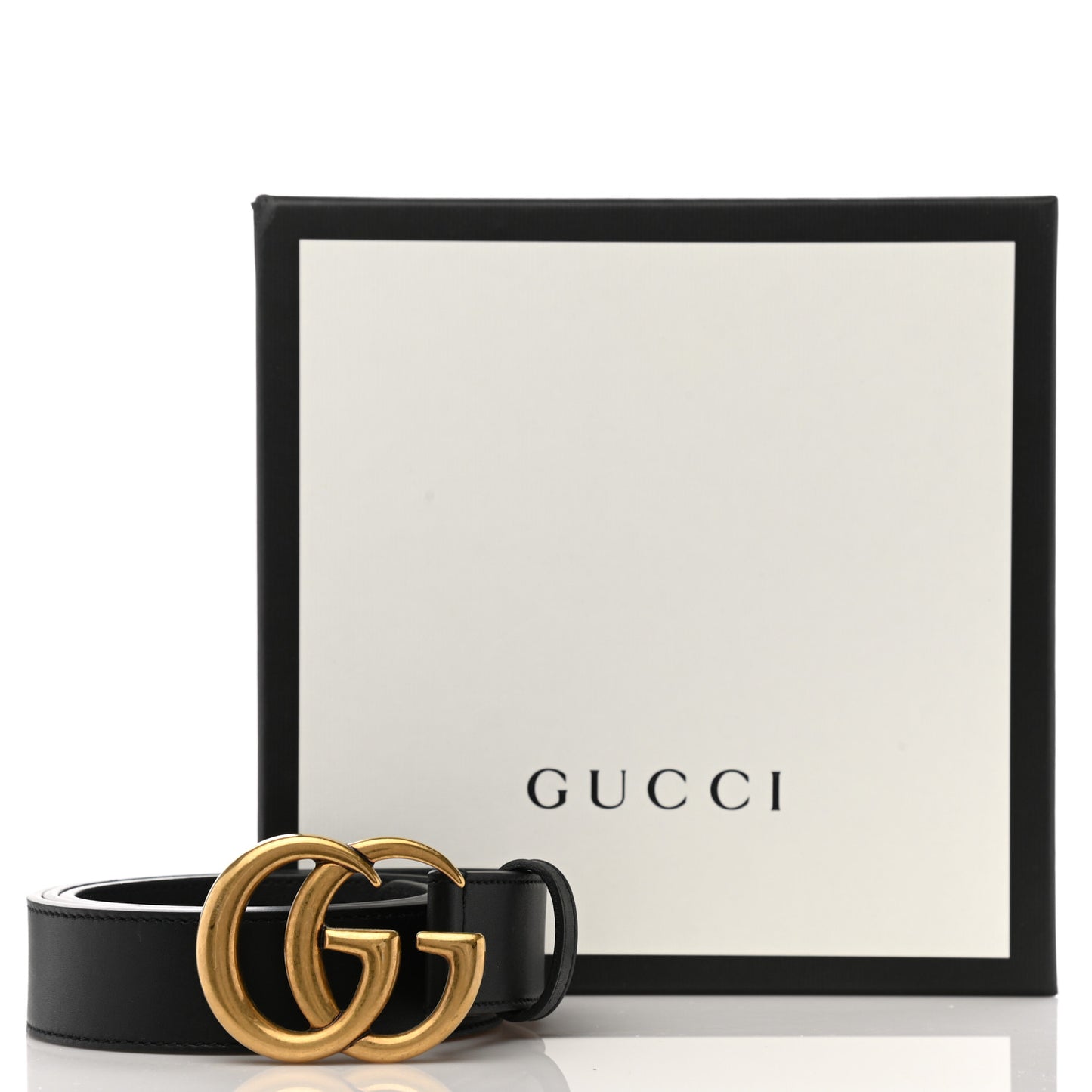 Calfskin Double G 30mm Belt 90 36 Black