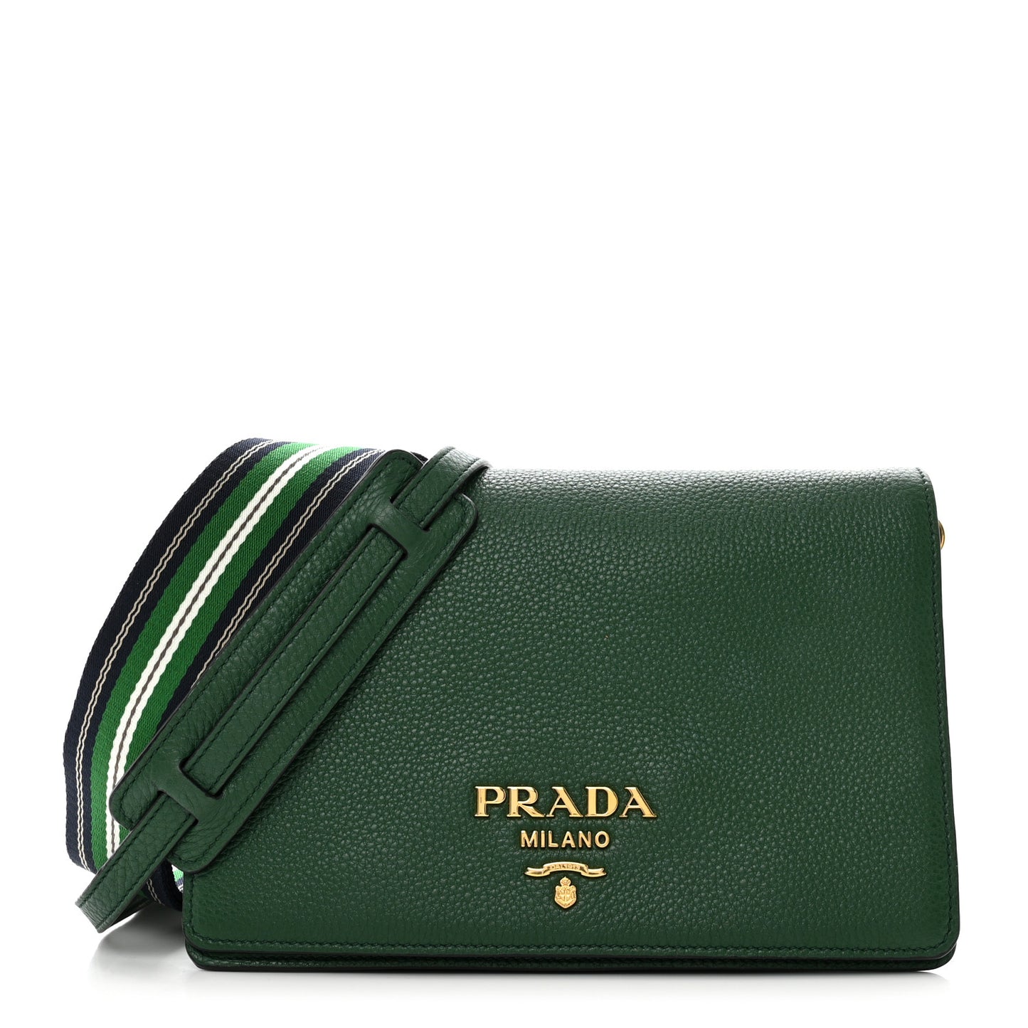 Vitello Daino Double Strap Flap Crossbody Billardo