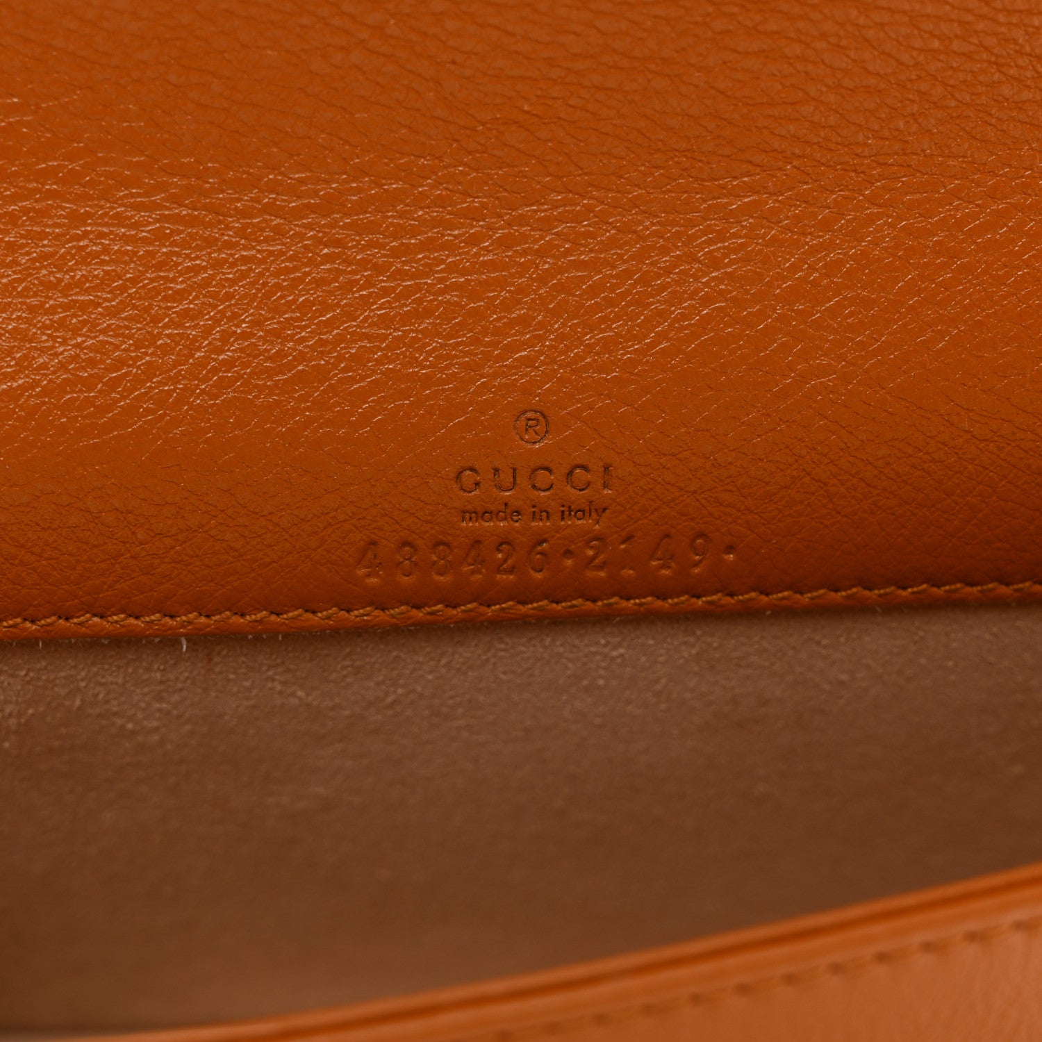 Gucci Calfskin Matelasse GG Marmont Mini Bag Cognac 6 of 9