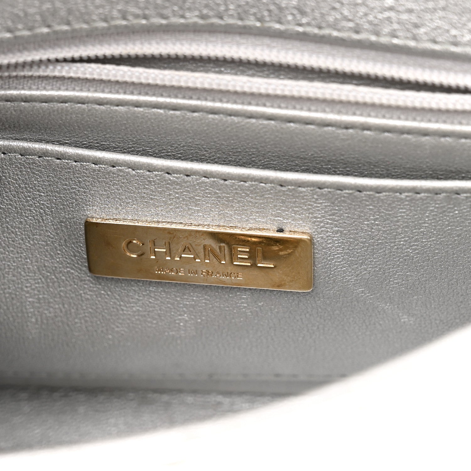 Chanel Mirror Calfskin Metallic Calfskin Quilted Hollywood Boulevard Mini Flap With Star Coin Purse Silver 6 of 13