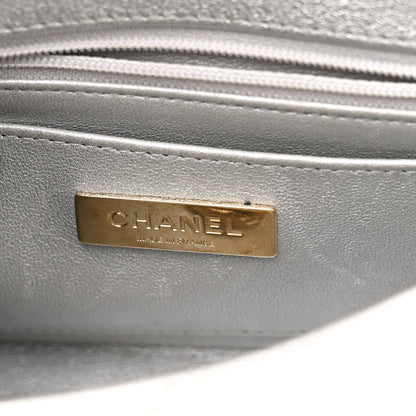 Chanel Mirror Calfskin Metallic Calfskin Quilted Hollywood Boulevard Mini Flap With Star Coin Purse Silver 6 of 13