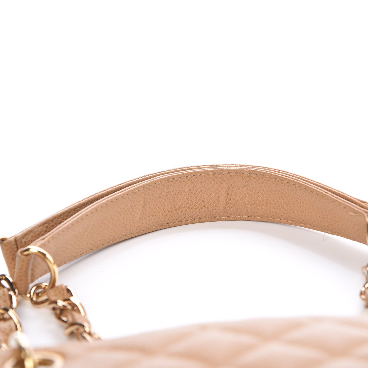 Chanel Caviar Quilted Petit Shopping Tote PST Dark Beige 13 of 14