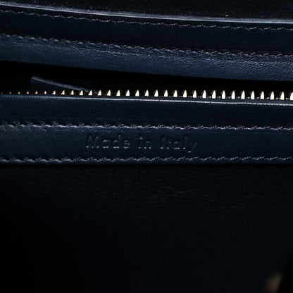 Celine Crocodile Embossed Calfskin Medium Phantom Luggage Navy Blue 6 of 24
