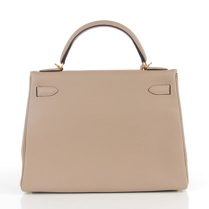 Hermes Togo Kelly Retourne 32 Gris Tourterelle 4 of 23
