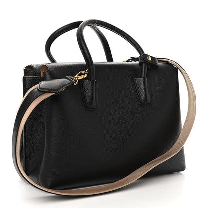 MCM Grained Calfskin Medium Milla Tote Black 3 of 11
