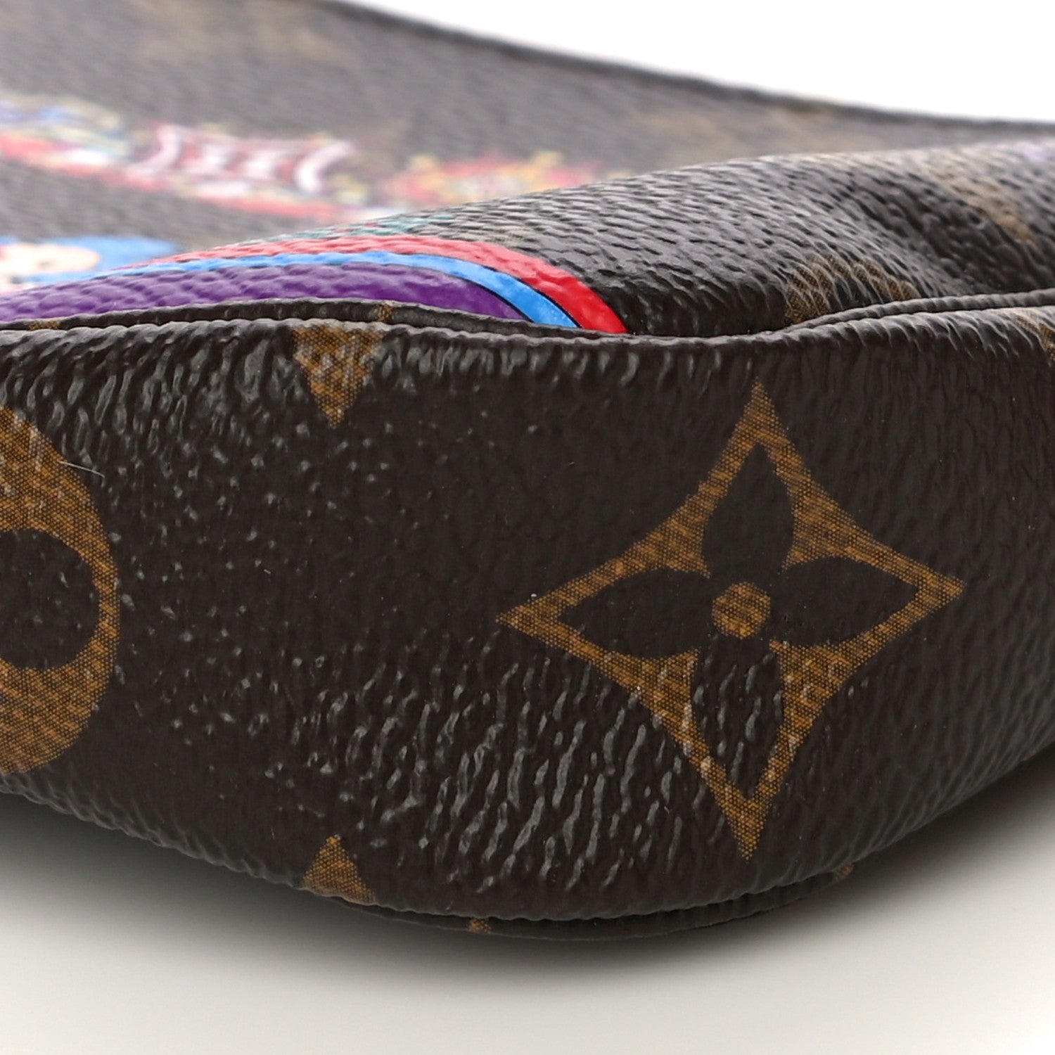 Louis Vuitton Monogram 2020 Christmas Animation Bumper Cars Mini Pochette Accessories Coquelicot 11 of 16